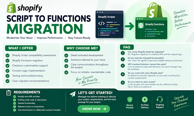 migrate shopify scripts to shopify functions and optimize checkout customization