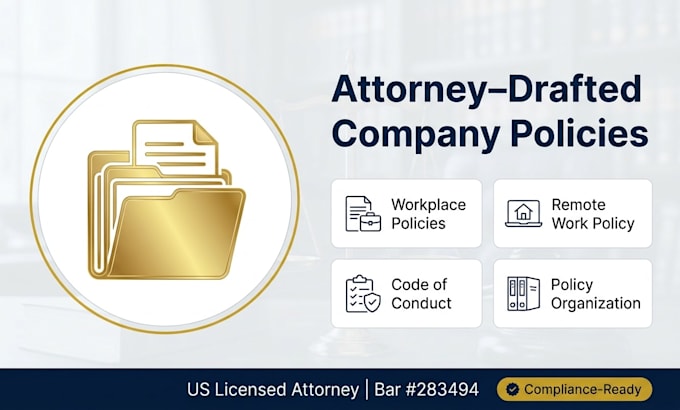 draft legally compliant workplace policies and procedures