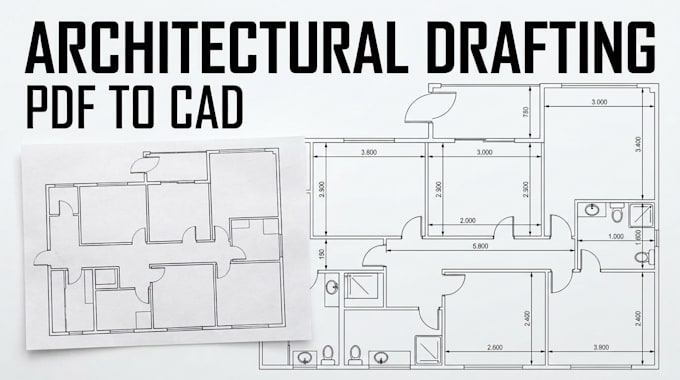 hvac layout drafting, plumbing layouts, architectural drafting, and PDF to cad