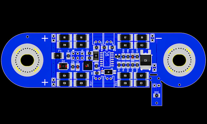 design lithium battery charger bms protection circuit and battery management pcb