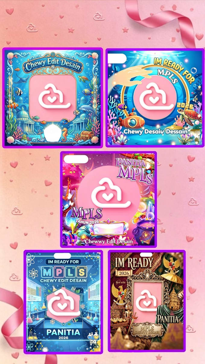 design custom profile picture frames or social media overlay