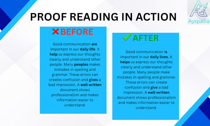 proofread and edit your documents for grammar and spelling
