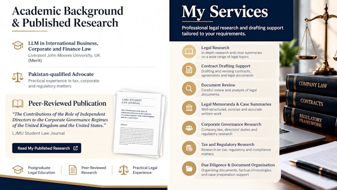 provide legal research, contract drafting, and document review