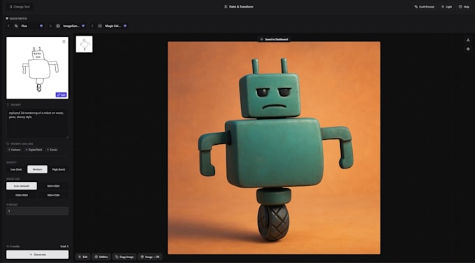 turn your 2d image or sketch into a 3d printable mold stl
