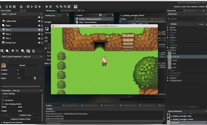 develop a quality 2d game in gamemaker studio with custom mechanics