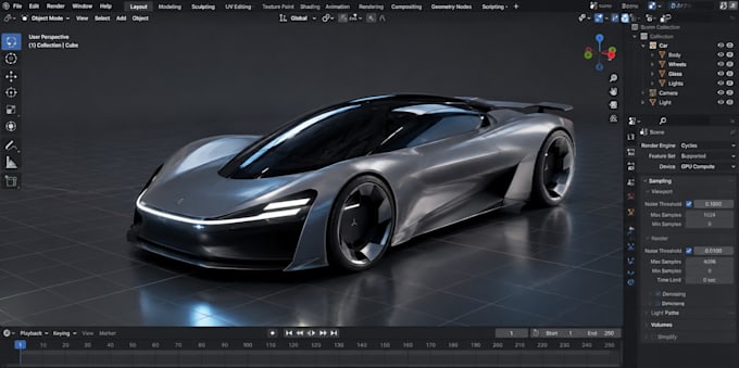 create realistic 3d car models and vehicle designs