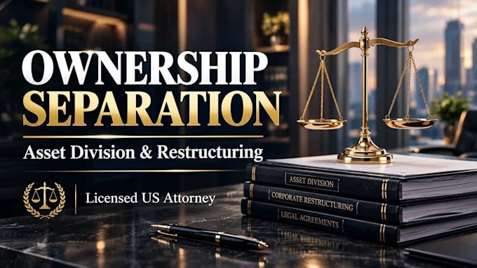 draft airtight ownership separation and asset division documents