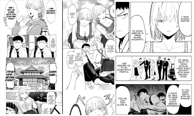 draw manga comic panels and comic strips for your story