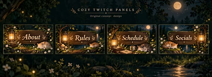 design custom twitch stream graphics and panels