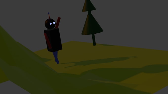 create low poly 3d models props and charact