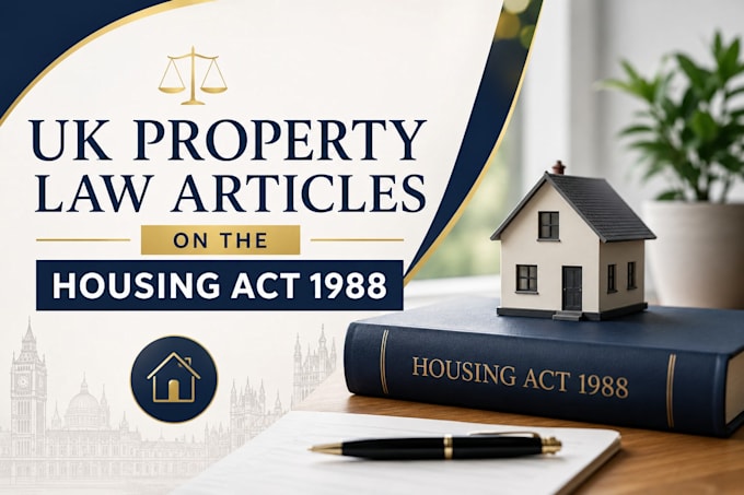 write UK property law articles on the housing act 1988