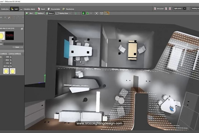 design indoor and outdoor lighting with dialux evo