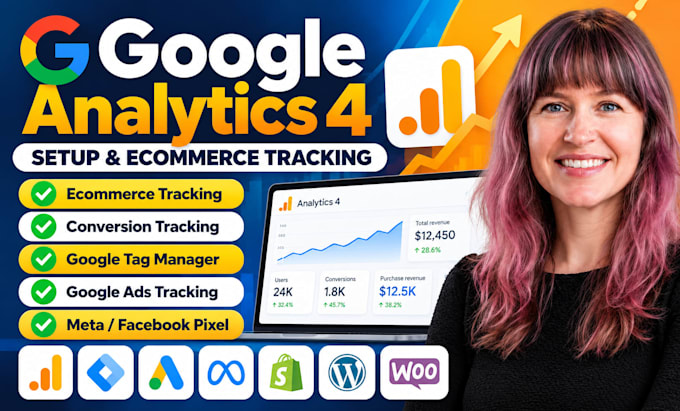 set up google analytics 4 and ecommerce tracking
