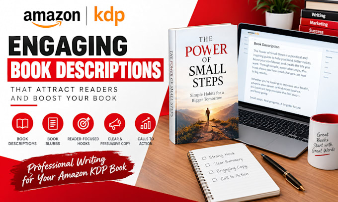 write an engaging amazon KDP book description and book blurb
