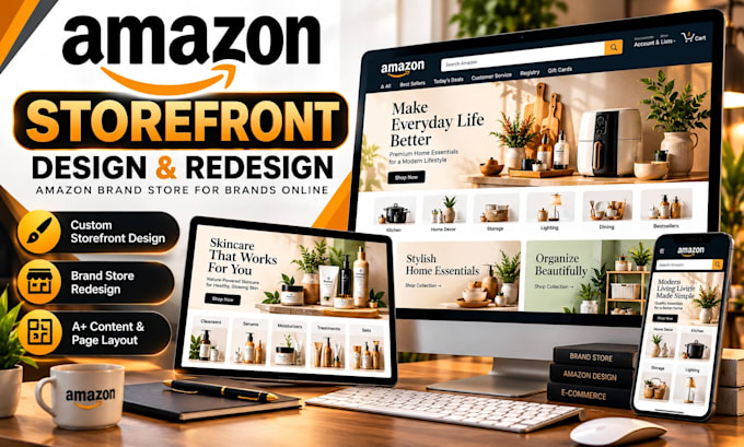 redesign amazon storefront amazon brand store and store design for brands online