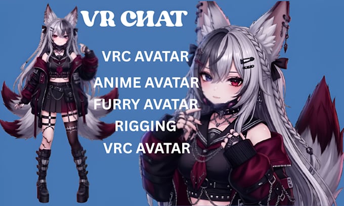 Create a custom vrchat avatar furry avatar vrc avatar anime avatar vrc ...