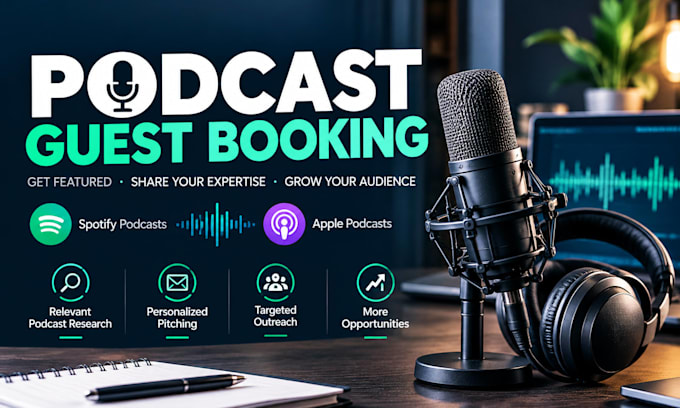 do podcast guest booking and personalized outreach