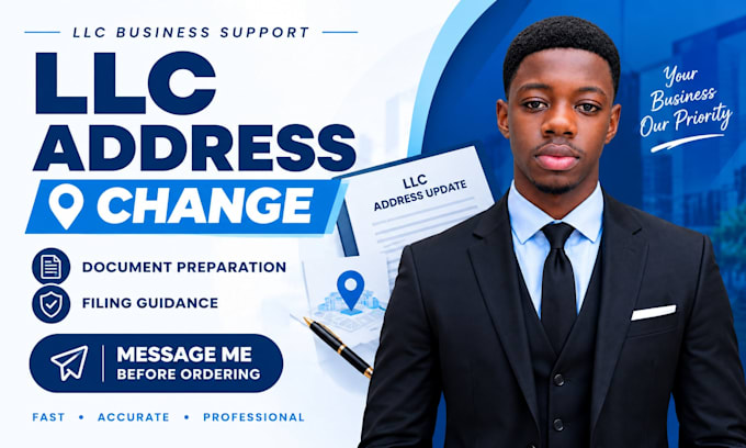 change your llc address and prepare filing documents