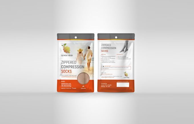 design premium packaging pouch label design