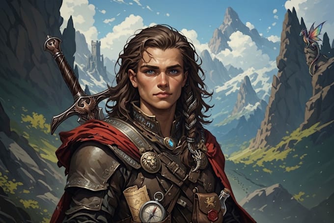 illustrate custom fantasy characters for your dnd campaign