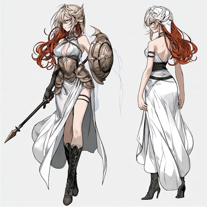 design anime character sheet reference in anime art