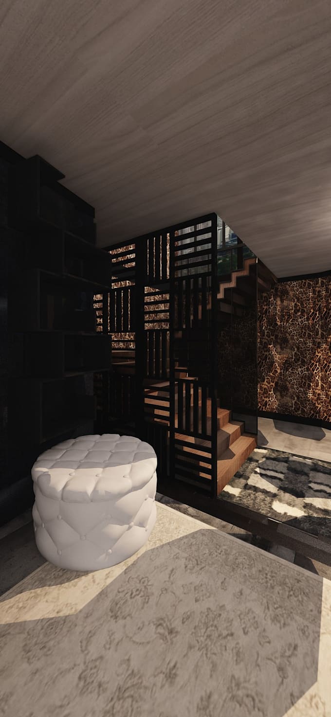 design modern 3d interior spaces with realistic renders