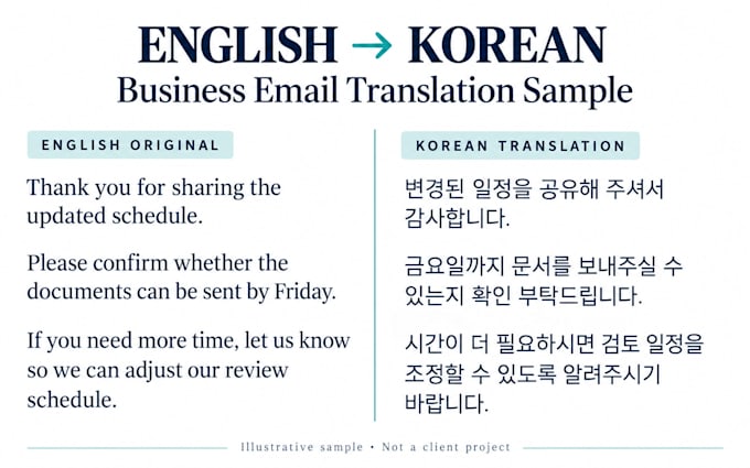 translate english to korean