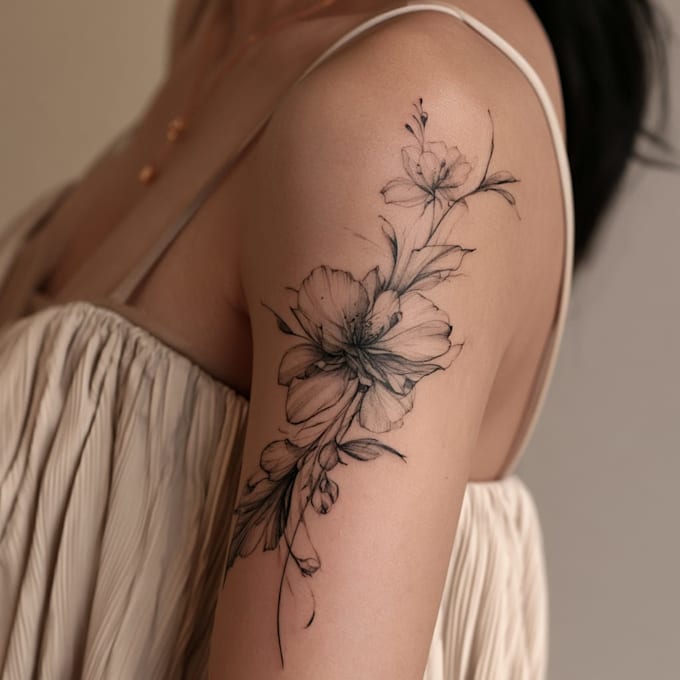 design a minimalist fine line tattoo