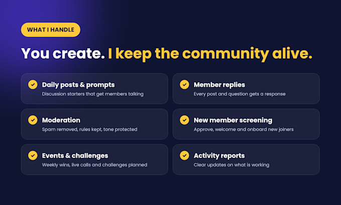 be your skool community manager and keep your members engaged