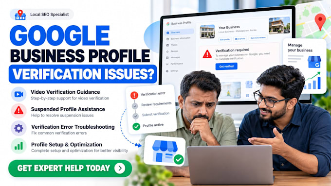 help troubleshoot google business profile verification issues