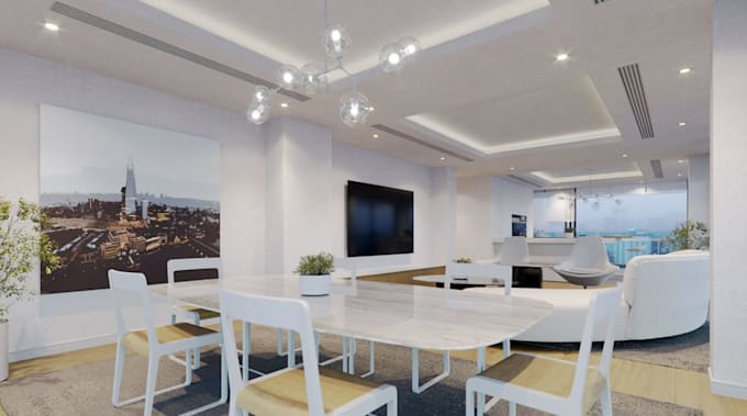 complete penthouse apartment,residential space,house interior,cgi rendering