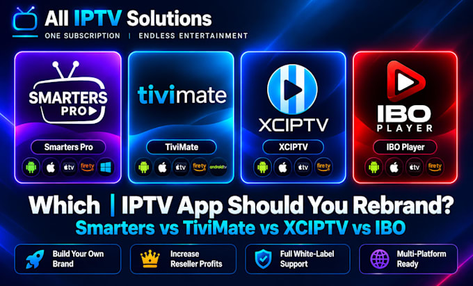set up and configure iptv apps, panels, and management systems
