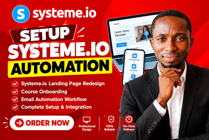setup systemeio automation systemeio landing page redesign course onboarding