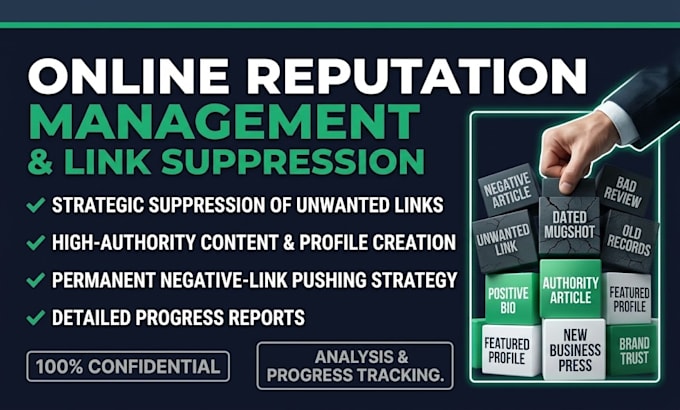 do online reputation management,orm, services to suppress negative links