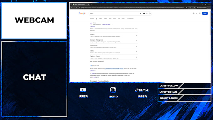 design custom twitch overlays and stream graphics