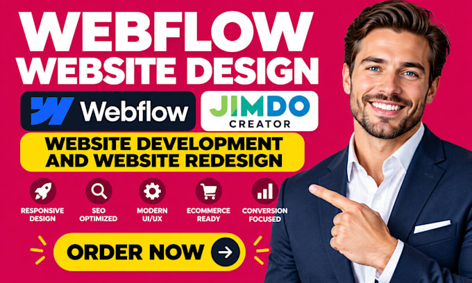 webflow website design jimdo creator development website redesign and SEO expert