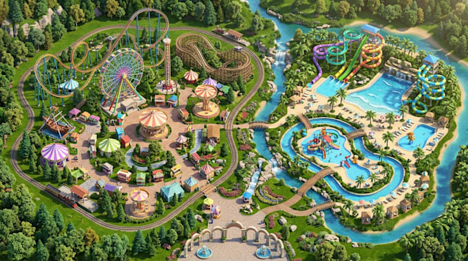create 3d resort maps, campground layouts and vacation park maps
