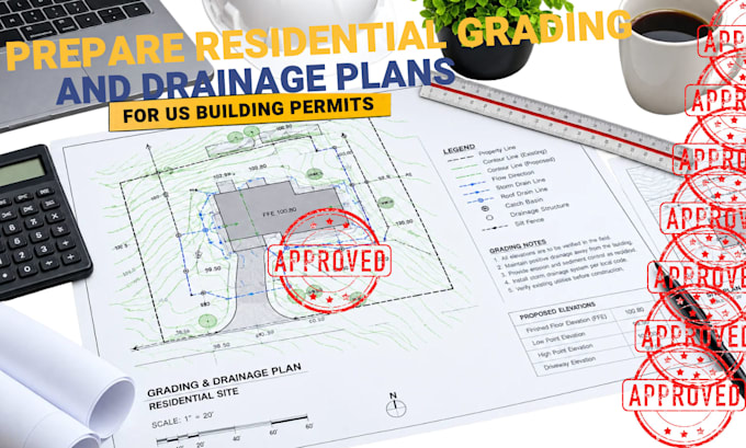prepare residential grading and drainage plans for building permits
