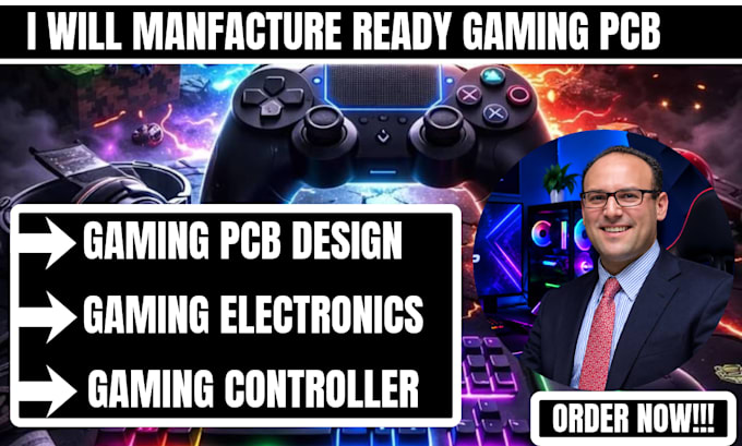 design gaming pcb, redesign pcb, and generate gerber files, electronic engineer