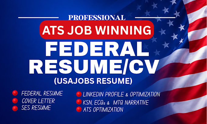 write a professional federal resume for usajobs