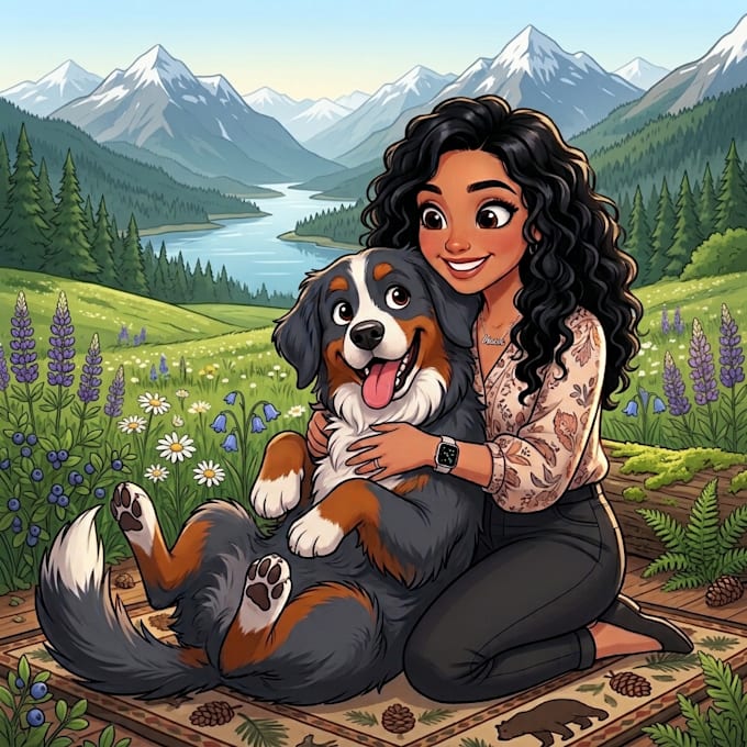 create unique hand drawn portrait and caricature artwork