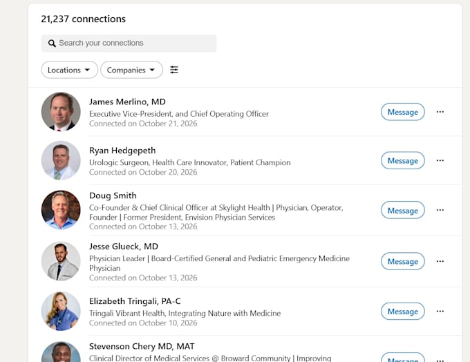 do manual linkedin outreach, b2b connection requests, cold messaging