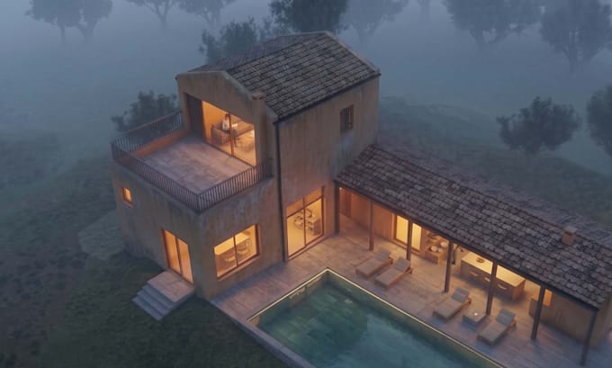 create photoreal interior and exterior architectural renders