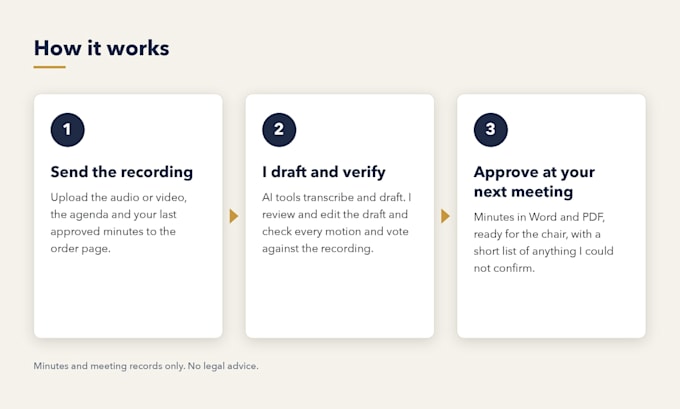 write your meeting minutes