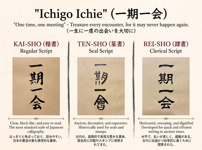 write authentic japanese calligraphy and kanji design
