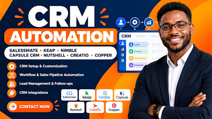 automate salesmate, keap, nimble, capsule CRM, nutshell, creatio, copper