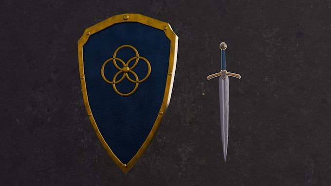 create game ready 3d weapons, and props for your game