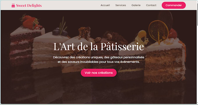 faire votre site vitrine responsive en HTML, CSS et js