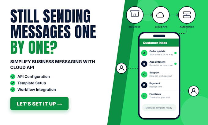 set up whatsapp API with 10k messaging limit