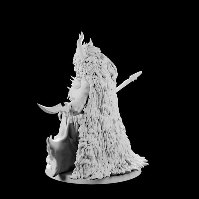create custom 3d statue, action figures, figurine, and 3d printable model
